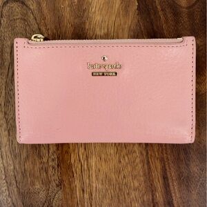 Kate‎ Spade New York Blush Pink Leather Card Wallet